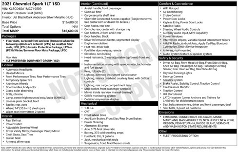 Used 2021 Chevrolet Spark LT image 20