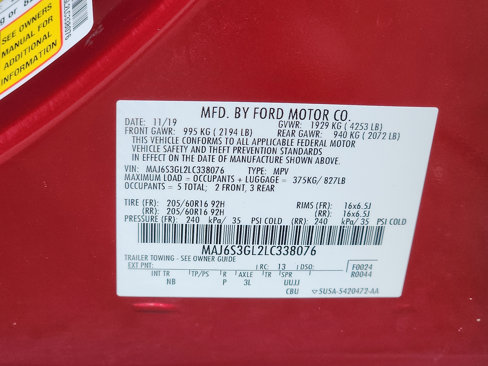 Used 2020 Ford EcoSport SE image 27