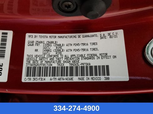 Used 2021 Toyota Tacoma SR w/ SR Convenience Package image 26