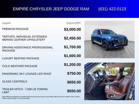 Used 2019 BMW X7 xDrive40i w/ Premium Package image 6