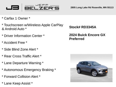 Used 2024 Buick Encore GX Preferred image 2