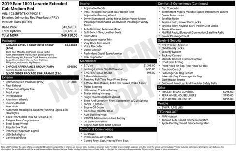 Used 2019 RAM 1500 Laramie image 16