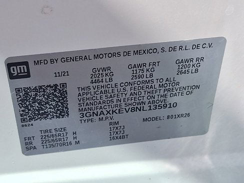 Used 2022 Chevrolet Equinox LT image 14