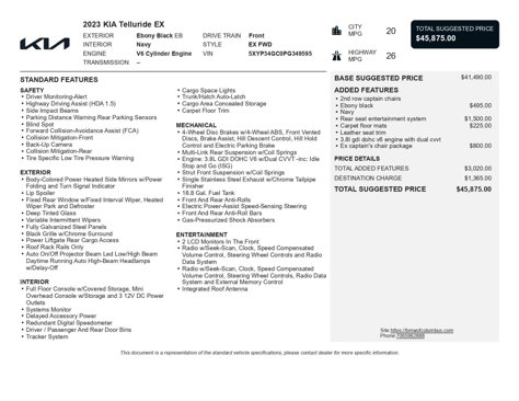 Used 2023 Kia Telluride EX w/ EX Captain's Chair Package image 47