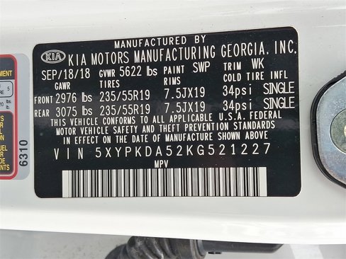 Used 2019 Kia Sorento SX image 27
