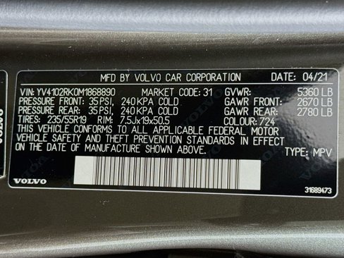 Used 2021 Volvo XC60 T5 Momentum w/ Premium Package image 32