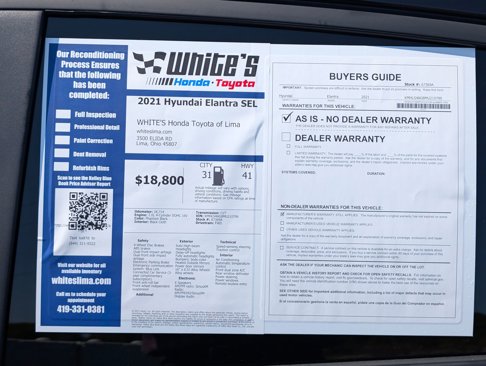 Used 2021 Hyundai Elantra SEL w/ Convenience Package image 29