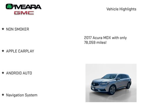 Used 2017 Acura MDX FWD w/ Technology Package image 7