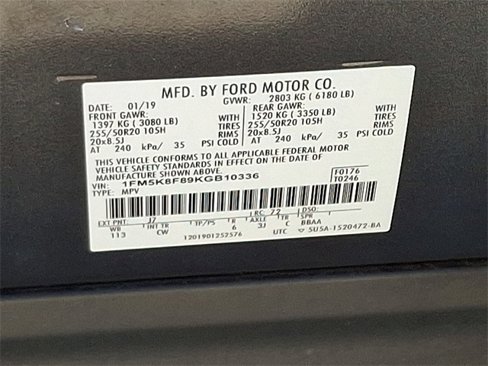 Used 2019 Ford Explorer Limited w/ Class III Trailer Tow Package image 26