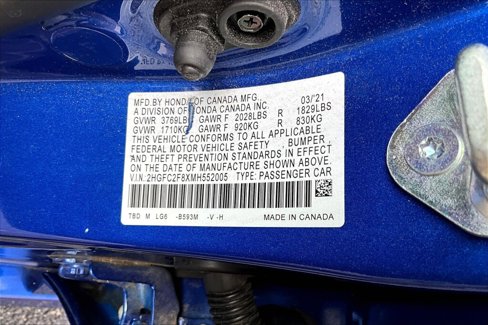 Used 2021 Honda Civic Sport image 19