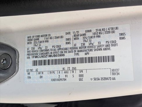 Used 2021 Ford Escape Titanium w/ Titanium Elite Package image 25