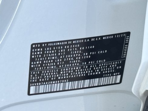 Certified 2024 Volkswagen Tiguan S image 39