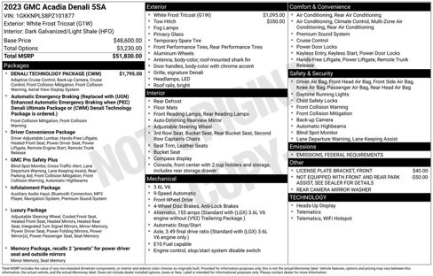 Used 2023 GMC Acadia Denali w/ Denali Technology Package image 14