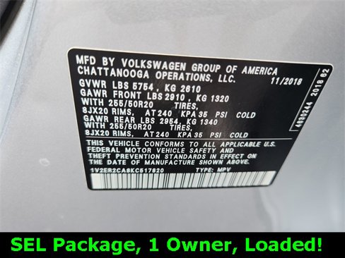 Used 2019 Volkswagen Atlas SEL image 29