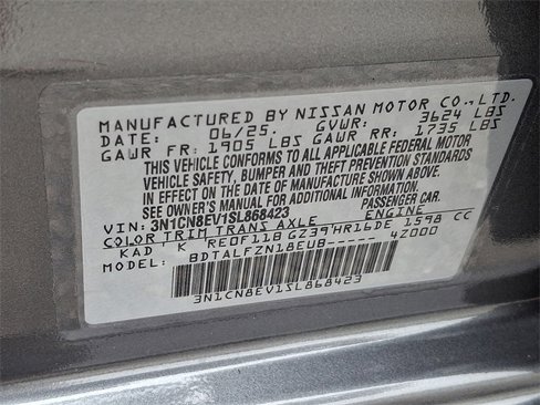 New 2025 Nissan Versa SV w/ Trunk Package image 20