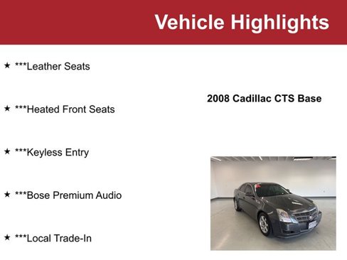 Used 2008 Cadillac CTS 3.6 image 2