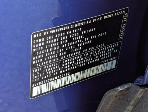 Certified 2022 Volkswagen Taos SE image 39