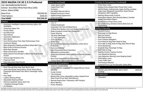 Certified 2025 MAZDA CX-30 AWD 2.5 S w/ Preferred Package image 4