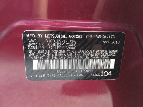 Used 2019 Mitsubishi Mirage G4 ES image 33