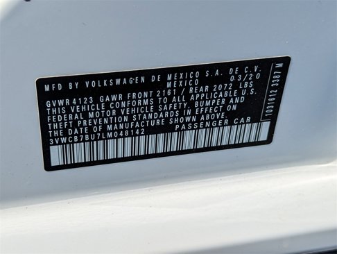Certified 2020 Volkswagen Jetta S image 35