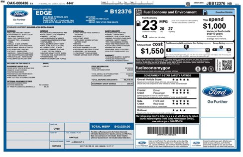 Used 2018 Ford Edge Titanium w/ Equipment Group 301A image 6