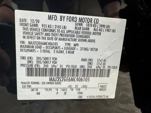 Certified 2021 Ford EcoSport SE w/ SE Appearance Package image 30