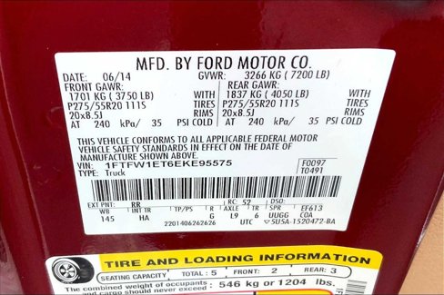 Used 2014 Ford F150 Lariat w/ Equipment Group 502A Luxury image 28