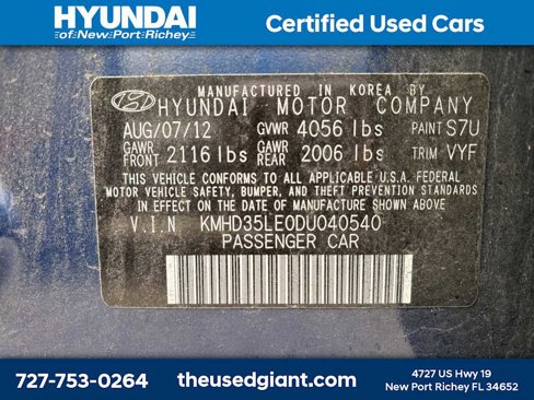 Used 2013 Hyundai Elantra GT w/ Style Pkg image 11