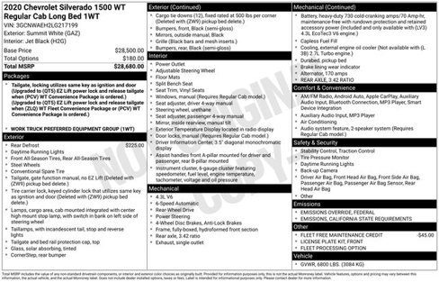 Used 2020 Chevrolet Silverado 1500 W/T image 28