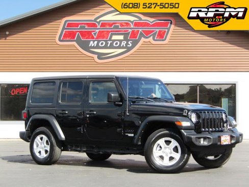Used 2021 Jeep Wrangler Unlimited Sport w/ Uconnect 4C Nav & Sound Group image 1