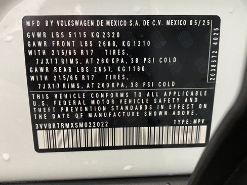 New 2025 Volkswagen Tiguan S image 29