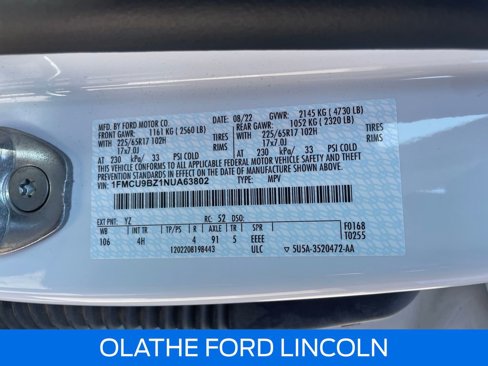 Certified 2022 Ford Escape SE image 28