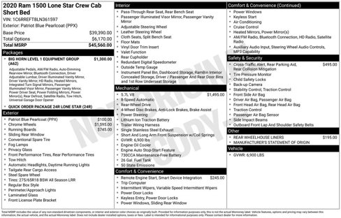 Used 2020 RAM 1500 Lone Star image 31