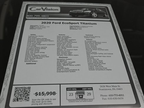 Used 2020 Ford EcoSport Titanium image 37