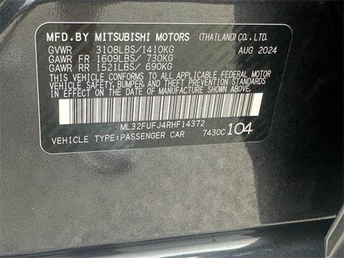 Used 2024 Mitsubishi Mirage G4 LE image 21