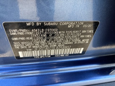 Used 2020 Subaru Crosstrek 2.0i Premium w/ Moonroof Package 1 image 27
