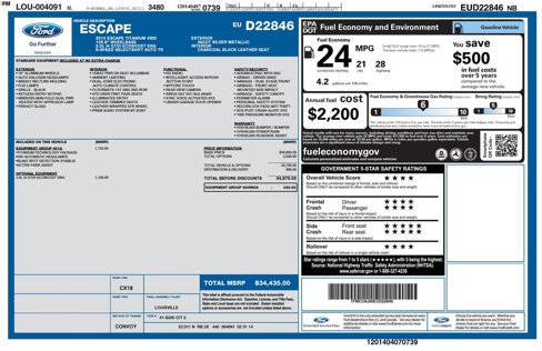 Used 2014 Ford Escape Titanium w/ Equipment Group 401A image 16