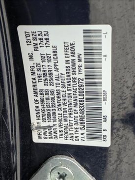 Used 2008 Honda CR-V LX image 13