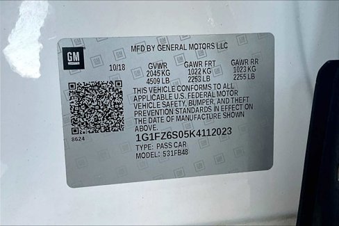 Used 2019 Chevrolet Bolt Premier w/ Infotainment Package image 30