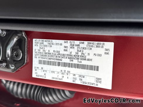 Used 2015 Ford F150 Lariat w/ Equipment Group 501A Mid image 40