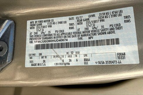 Used 2017 Ford Escape SE w/ SE Leather Comfort Package image 32