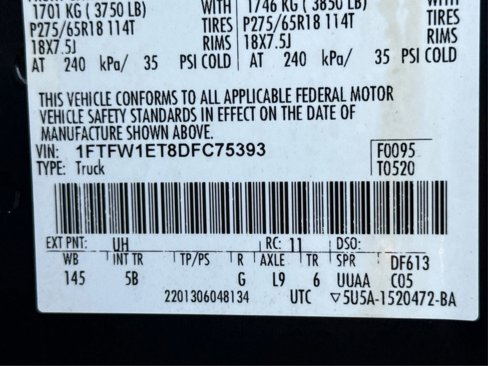 Used 2013 Ford F150 FX4 w/ Luxury Equipment Group image 18