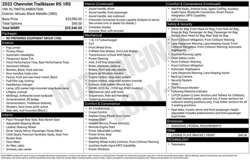 Used 2022 Chevrolet TrailBlazer RS image 6