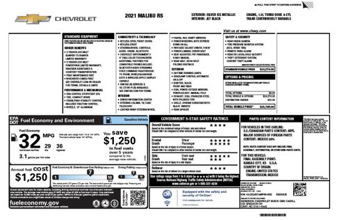 Used 2021 Chevrolet Malibu RS image 30