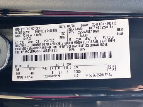 Used 2020 Ford Escape SE image 41