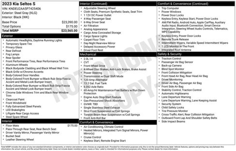Used 2023 Kia Seltos S image 6