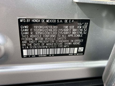 Certified 2023 Honda HR-V LX image 17