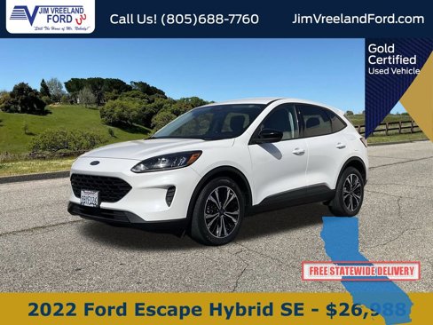 Certified 2022 Ford Escape SE w/ SE Sport Appearance Package image 1
