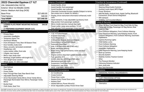 Used 2022 Chevrolet Equinox LT image 40