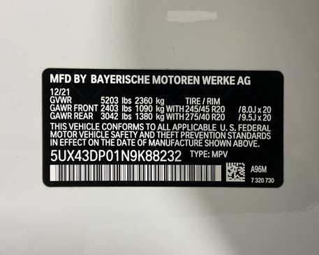 Used 2022 BMW X3 sDrive30i w/ M Sport Package 2 image 25